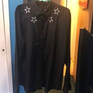 givenchy star button up